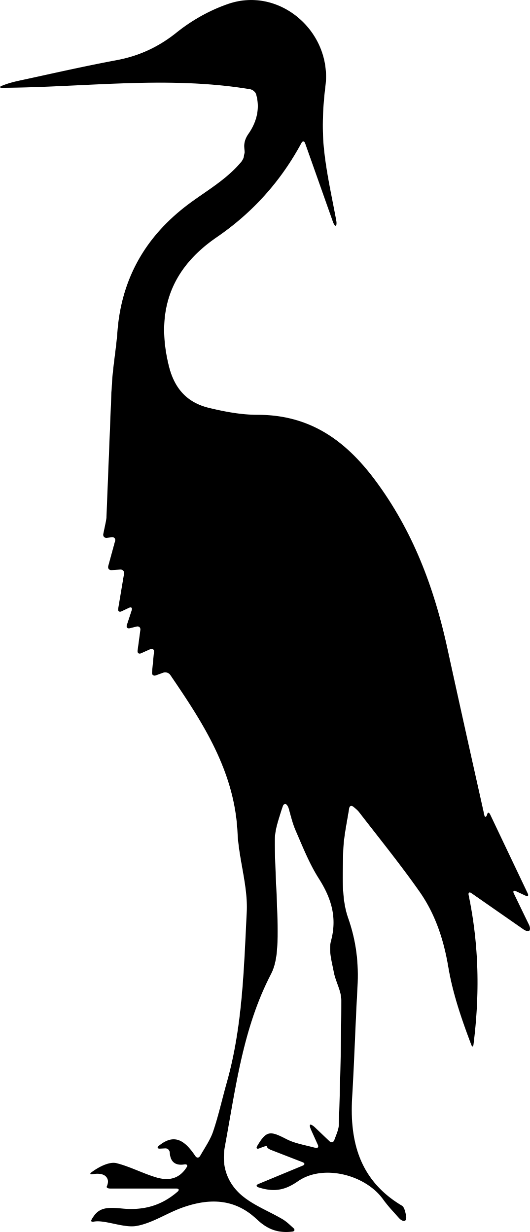 Bird Crane Shape Blueprint Style Svg Vector Free Vectors